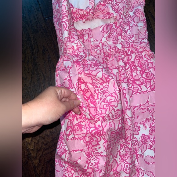 Lilly Pulitzer Strapless Richelle Dress size 6 in She's a Fox Print, NWOT - Picture 2 of 6